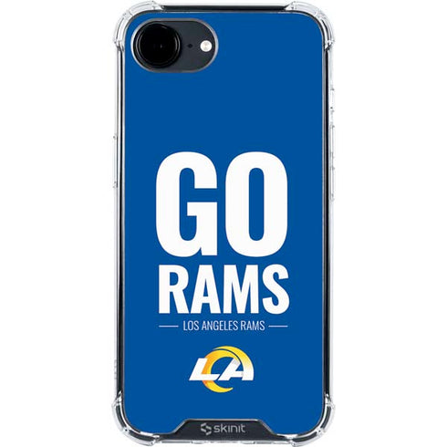 NFL Los Angeles Rams Team Motto iPhone 16e Clear Case